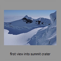 first view into summit crater